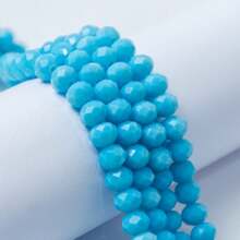 Light Blue Crystal String 8mm Approx. 65 Accounts - 淺藍色 - 查看 1