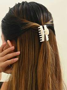 6个哑光迷你发爪夹，适合少量头发，可作发夹和发卡，适用于女士头饰、发卡、发夹、发夹、发卡、发爪夹，休闲秋冬发夹，适合女士度假装扮和夏季海滩造型 - 綻放雞蛋花 - 查看 7