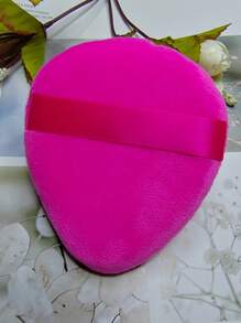 1 pieza Esponja de maquillaje con forma de lengua agrandada, aplicador de maquillaje triangular suave para polvo suelto, polvo compacto, rubor, adecuado para mezclar base de maquillaje, accesorios de cuidado de la belleza del rostro, portátil para viajes de verano