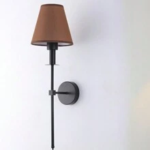 E27/E26 Holder Wall Sconces , Retro Industrial Wall Lamps, Bathroom Vanity Sconces Wall Lighting With White Fabric Shade, Suitable For Bedroom Living Room Corridor Kitchen