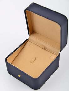 1pc Chinese Style Fashionable Minimalistic Dark Blue Special Paper Jewelry Necklace Storage Box - Royal Blue - View 10