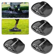 4x Updated Caravan Feet Pads Heavy Duty Caravan Leg Pads Stabiliser Jack Pads - Black - View 5