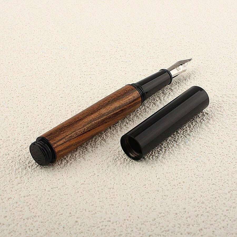 Mini Wood Fountain Pen Cute Pocket Pens For Students Calligraphy 0.5MM ...