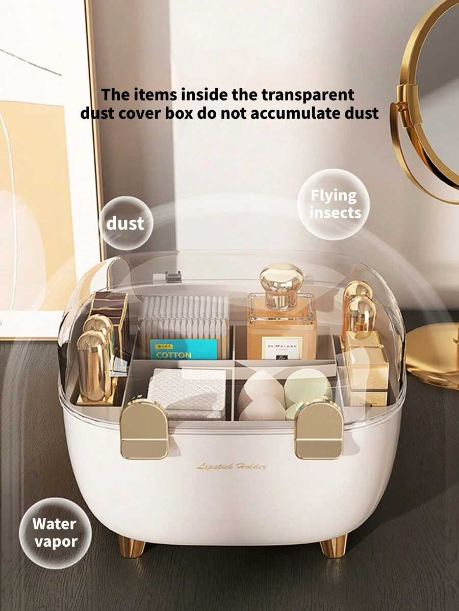 1 Stück Schönheits-Ei, Parfüm, Lippenstift Aufbewahrungsbox, großer Stauraum, hochwertige Materialien, verschiedene Stile aus PP (Lippenstift Box, Parfüm Box), Geschenke für Frauen, Weihnachtsgeschenke, Geschenkideen für Frauen - Verschiedenfarbig - Übersicht 1