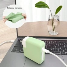 1个硅胶充电器保护套，兼容29W/30W/35W电源适配器，防尘硅胶充电器头保护套 - 綠色 - 查看 4