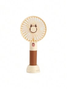 AOYI 1pc 1200mAh Rechargeable Handheld Mini Fan With 3 Speed Adjustments, Portable & USB Charging, Includes Charging Cable And Phone Holder Base - Multicolor - View 15