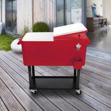 80Qt Drain Pipe Freezer Incubator - Red - View 3