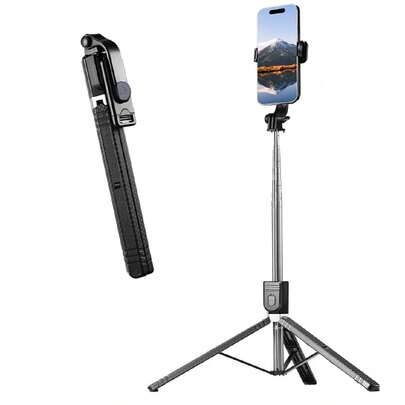 170cm Extendable Selfie Stick Tripod With Wireless Remote, Compatible With IOS And Android Phones, Suitable For Live Streaming, Vlogging, Family Gatherings, Christmas Parties, Self-Portraits, Outdoor Activities, Interviews, Vacations, And More