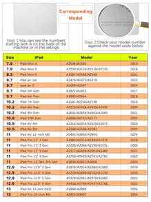 镜面苹果保护壳适用于 iPad 带三折保护透明平板电脑保护壳带亚克力和铅笔架-灰色 - 灰色 - 查看 12