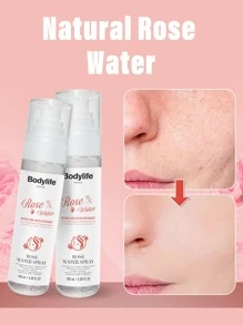 100ml Organic Rose Water Toner Spray - Hydrating, Anti-Aging & Pore Minimizing Facial Mist - Refresh & Soothe With Natural Rose Water - Perfect For Summer Cooling, All Skin Types Including Sensitive Skin