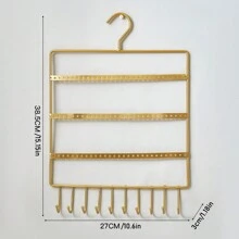 New Simple Wall Mounted Jewelry Storage Rack, Baby Headband, Necklace, Bracelet, Stud Earring, Jewelry, Multi-Functional Storage Hook, Non-Punch Rack - Multicolor - View 21