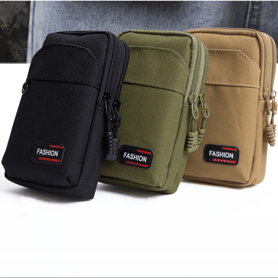 Nylon Bag Outdoor Waist Fanny Pack Men Phone Pouch Camping Hunting Waist Bag EDC Gears Christmas Gifts Winter Christmas Bag Bum Bag Sling Bag Travel Bag Gifts Thanksgiving Fall Holiday Storage Bag Merry Christmas Men Bag Chest Bag Cross Bag Side Bag Crossbody Bag Men Gifts Hiking Hiking Student Large Capacity Multi-Functional Portable Fashionable Running Accessories Tools Belt Bag Festival Phone Bag - Multicolor - View 1