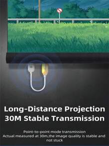 Transmisor y receptor inalámbrico de video y audio compatible con de 5.8G 1080P 30M, adaptador de exhibición deslizable para caja de TV, monitor, proyector, PC - Blanco - Ver 7