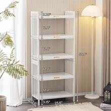 5-Layer Multifunctional Storage Cabinet With Cabinet Door Storage Cabinet Rack Storage Rack White