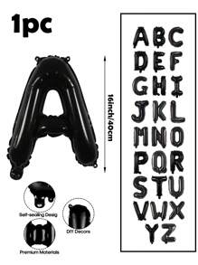 15入組16英寸白色字母設計氣球,生日派對裝飾用品用品 - 白色 - 查看 9