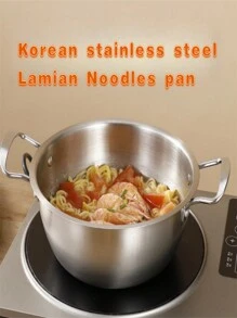 3 Stück Edelstahl Ramen Topf, Mehrzweck Suppentopf, 3 Größen