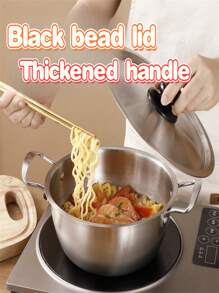 3 Stück Edelstahl Ramen Topf, Mehrzweck Suppentopf, 3 Größen