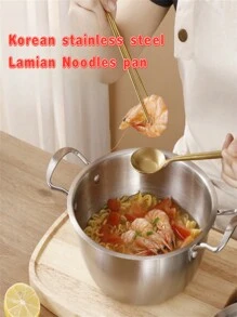 3 Stück Edelstahl Ramen Topf, Mehrzweck Suppentopf, 3 Größen