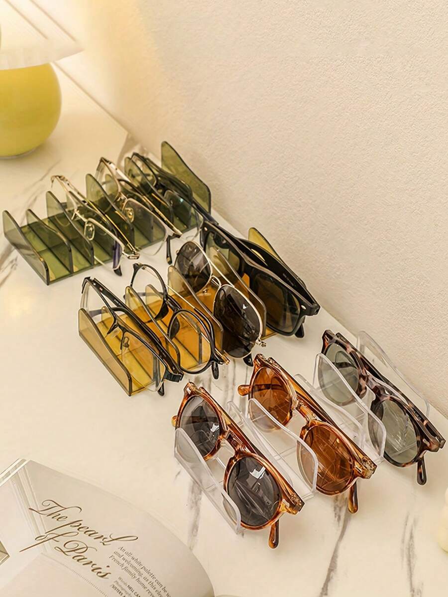 1/2 件亚克力彩妆盘盒，化妆品收纳展示整理架，适用于浴室台面、卧室、房屋、粉色房间、客厅装饰、旅行，送给妈妈、爸爸、男士、朋友、老师、生日、婚礼、桌子、架子、配件、礼品盒、趣味礼物、返校收纳