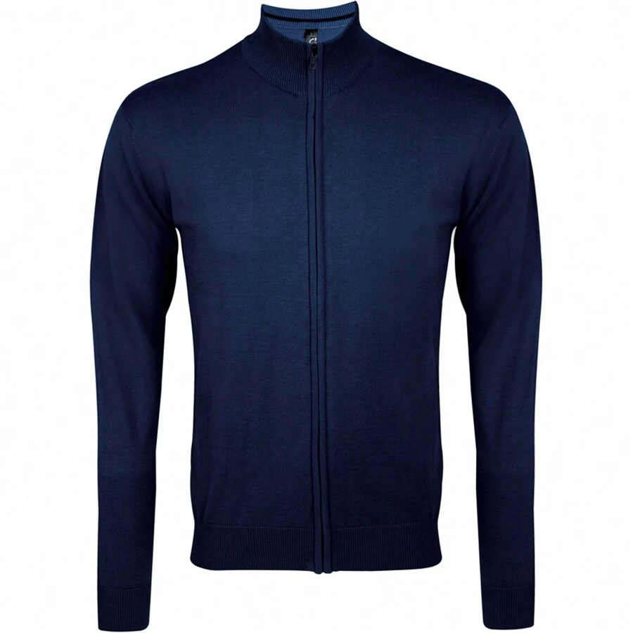SOLS Mens Gordon Full Zip Cardigan (N/A) - Navy Blue - View 1