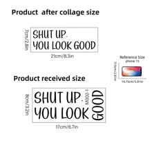 Pegatina De Espejo De Pvc Extraíble, Te Ves Bien, Baño, Sala De Estar, Decoración De Pared Del Dormitorio, 1 pieza - Multicolor - Ver 9