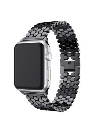 1 Stück Metallarmband mit Drachenschuppen-Optik für AppleWatch, geeignet für AppleWatch Ultra/SE/10/9/7/5/4/3/2/1 Serien, in den Größen 38/41/42/44/45/46/49mm, modisches Armband-Accessoire für Herren und Damen. Das perfekte Geschenk für Freund, Freundin und Freunde, bequem zu tragen und passend für das Handgelenk. Es wird nur der Armband-Riemen geliefert, nicht die Uhr oder das Gehäuse.