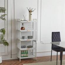 5-Layer Multifunctional Storage Cabinet With Cabinet Door Storage Cabinet Rack Storage Rack White