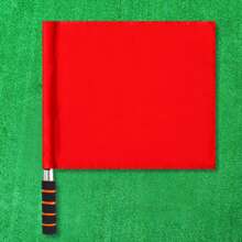 Banderas de árbitro para carreras atléticas y señales de control de tráfico, banderas de semáforo de ferrocarril