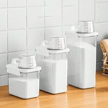 Hộp đựng bột giặt dung tích lớn chống ẩm - Hộp lưu trữ gia đình đa năng cho phòng tắm và nhà bếp - Nhiều màu - Xem 2