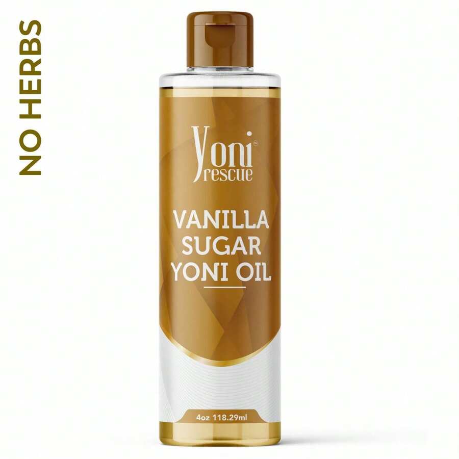 Vanilla Sugar Yoni Oil, 4oz, For Personal Care, Moisturizing, PH Balancing And Great For Sensitive Skin With Vanilla Sugar Scent By Yoni Rescue