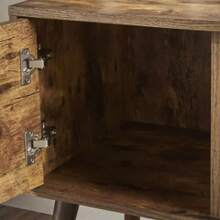 47" TV Stand Entertainment Center: Media Console Table With Shelf For Up To 50" TV - 棕色 - 查看 6