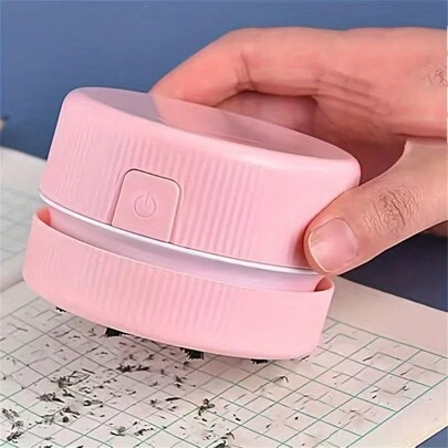 Mini Desktop Vacuum Cleaner - Handheld Keyboard Cleaner For Home, School, And Office - Removes Debris And Dust With No Dead Angles(Batteries Are Not Included)