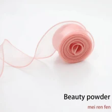 1 pieza Cinta de cola de pez lisa y sencilla con lazo simple hecho a mano para envolver flores y regalos, materiales para floristería - Multicolor - Ver 8