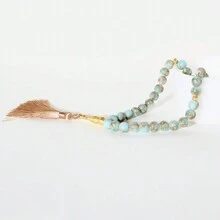 1入組彩色珠串繩結手鍊，穆斯林祈禱珠飾品 - 手鍊 - 查看 8