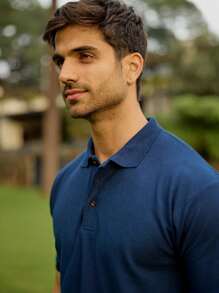 Playera Polo para Hombre Manga Corta 100% Algodón - ALFANI - Negro - Ver 6