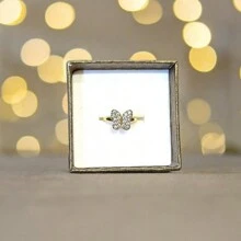 Women Single Ring - 金色 - 查看 1