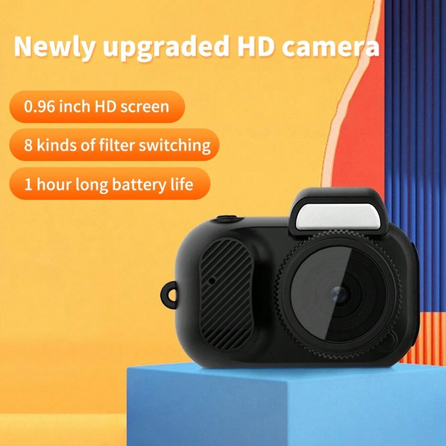 1pc Compact Mini Camera 0.96" IPS Display, 2.1MP 1080P HD Video, 4.0 OTG For Instant Sharing To Mobile, Creative Filters Option