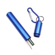 3pcs/Set Reusable Telescopic Straw 304 Stainless Steel Metal Straw With Cleaning Brush Portable  Drinking Straw Set - Multicolor - View 10