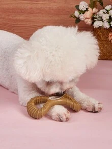 Durable Chew Toys For Dogs, Food Dispensing Bone Shaped Teeth Cleaning Interactive Pet Supplies - Multicolor - View 6