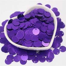 20g 400pcs Paillettes 10mm Flat Round Large Sequin Edge Hole Loose Sequins 1cm Diy Jewelry Sewing Wedding Decoration Craft Garment Accessories Lentejuelas
