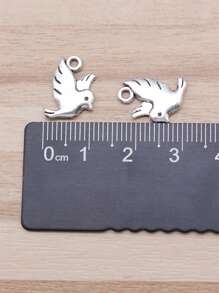 20pcs 15x11mm(0.59x0.43inch) Bird Charms For DIY Keychain, Necklace, Bracelet, Earring Jewelry Making