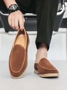 Giày lười nam thời trang Thoải mái Phong cách cổ điển Nhẹ thoáng khí Giày đi nghỉ mát - màu đen - Xem 2