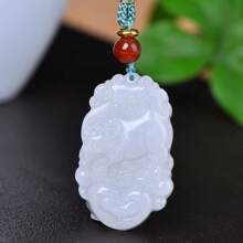 1 collier de zodiaque naturel en jade de 12, une variété de couleurs et de styles au choix, collier de protection de l'âme, adapté aux femmes, pendentif de collier de pierre gemme naturelle de haute qualité, pour femmes et hommes, bijoux en quartz cristal de reiki authentiques faits à la main, cadeau idéal pour les vacances. - G - Voir 8