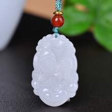 1 collier de zodiaque naturel en jade de 12, une variété de couleurs et de styles au choix, collier de protection de l'âme, adapté aux femmes, pendentif de collier de pierre gemme naturelle de haute qualité, pour femmes et hommes, bijoux en quartz cristal de reiki authentiques faits à la main, cadeau idéal pour les vacances. - G - Voir 5