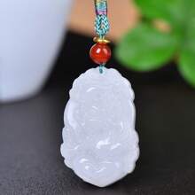 1 collier de zodiaque naturel en jade de 12, une variété de couleurs et de styles au choix, collier de protection de l'âme, adapté aux femmes, pendentif de collier de pierre gemme naturelle de haute qualité, pour femmes et hommes, bijoux en quartz cristal de reiki authentiques faits à la main, cadeau idéal pour les vacances. - G - Voir 1