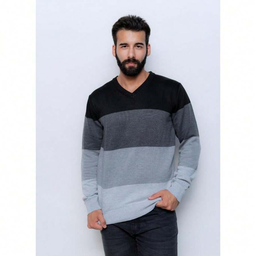 Men Winter Coats - 黑色 - 查看 1