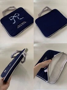 1 szt. Słodka i urocza haftowana kokardka Tablet IPad 11/13/15 cali Przenośna torba do przechowywania notebooka - Wielokolorowe - Zobacz 7