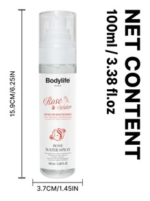 100ml Organic Rose Water Toner Spray - Hydrating, Anti-Aging & Pore Minimizing Facial Mist - Refresh & Soothe With Natural Rose Water - Perfect For Summer Cooling, All Skin Types Including Sensitive Skin