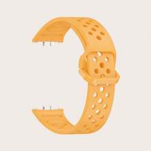 1pc Comfortable Breathable Style Colorful Buckle Silicone Wrist Strap Compatible With Samsung Galaxy Fit 3 R390 Rubber Replacement Bracelet Compatible With Galaxy Fit3 Silicone Watch Bands ﻿ As A Gift For Students Returning To School - Samsung Galaxy Fit 3 - View 5