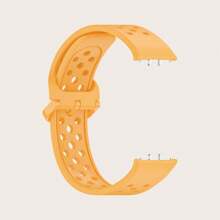 1pc Comfortable Breathable Style Colorful Buckle Silicone Wrist Strap Compatible With Samsung Galaxy Fit 3 R390 Rubber Replacement Bracelet Compatible With Galaxy Fit3 Silicone Watch Bands ﻿ As A Gift For Students Returning To School - Samsung Galaxy Fit 3 - View 6